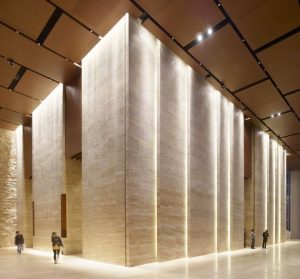 diseño de iluminación lobby